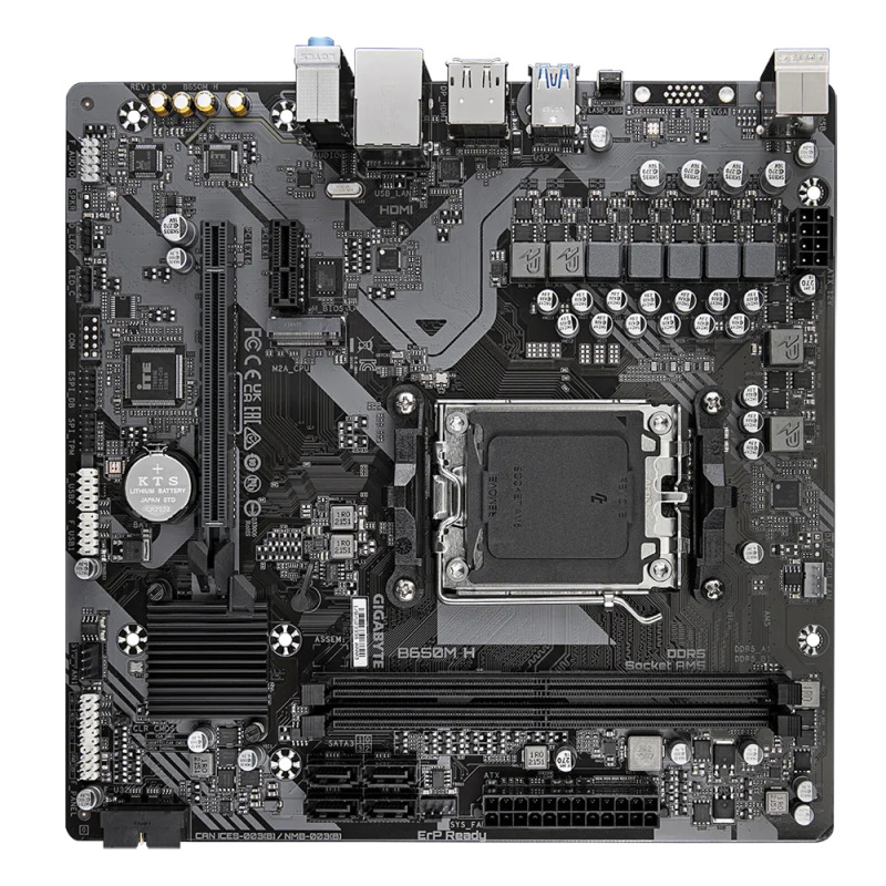 TARJETA MADRE GIGABYTE B650M H / SOCKET AM5 / DDR5 / HDMI / DP / MICRO ATX / GAMA MEDIA image 4